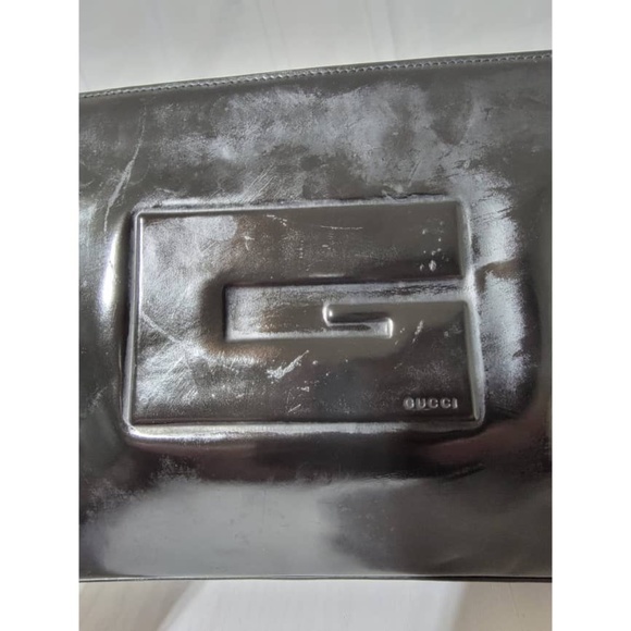 Authentic GUCCI Vintage G Square Tom Ford Era Shoulder Bag Black - Picture 10 of 15